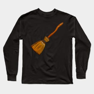 Cute Broomstick Long Sleeve T-Shirt